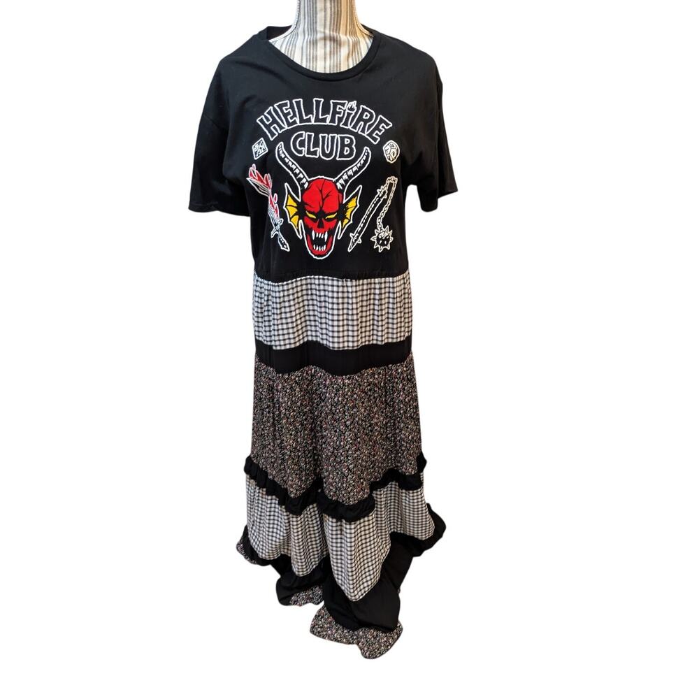 Hellfire Club Stranger Things mixed media dress Size M